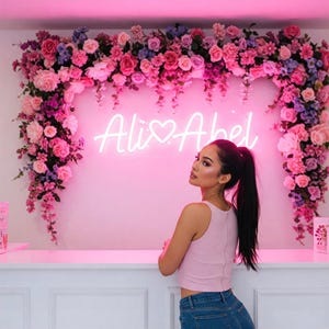 Custom Neon Sign, Wedding Sign Wall Decor, Neon Name Sign, Neon Sign Custom Neon LED Wedding Decor Engagement Decor, Personalized Gifts