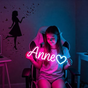 Custom Kids Neon Sign, LED Name Sign for Children, Personalized Neon Decor for Kids, LED Wall Light for Nursery, Playroom, Kid Bedroom Decor