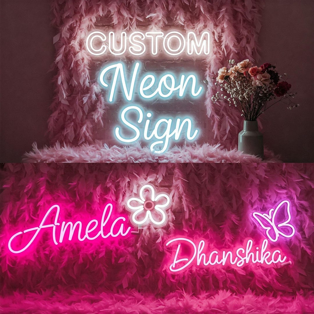 Custom Neon Sign, Personalized LED Neon Light, Create Your Own Neon ...