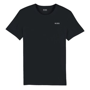 Schwarzes Unisex T-Shirt Bio Baumwolle K.I.S.S. Keep it a simple shirt No 1 für Sie und Ihn Bild 3