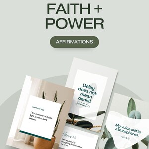 31-Tage des Glaubens + der Kraft | Druckbare Affirmationskarten mit Schrift | Sprich das Leben | Erklärungen für Frauen