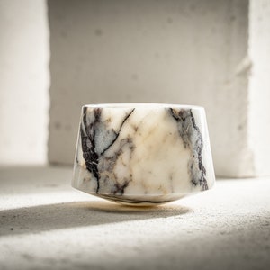 Handgemachte Marmor Tasse 200 ml | Marmortasse für Heiß- und Kaltgetränke | Geschenkbox inklusive