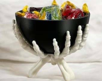 Skelett Hände Halloween Candy Bowl | Gruseliger Süßes oder Saures Halter | Halloween-Party-Mittelstück | Skelett Schüssel Halloween Dekoration