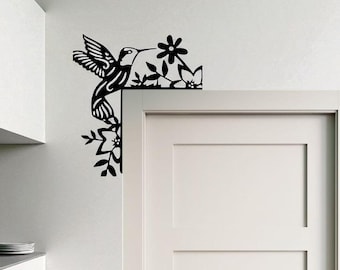 Hummingbird Door Topper: Nature-Inspired Home Decor