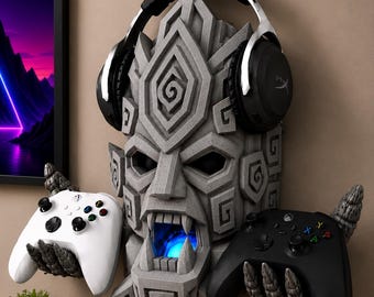 Mana Guardian Gaming Wall Mount | Headset Controller Holder | RGB LED Stand