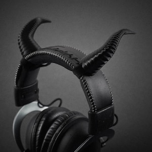 Demon Horn Headphone Attachment | Gaming Headset Ears | Cosplay Horn Ears | Devil Horns for Headset | Halloween Gamer Accessory