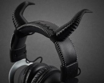 Demon Horn Headphone Attachment | Gaming Headset Ears | Cosplay Horn Ears | Devil Horns for Headset | Halloween Gamer Accessory