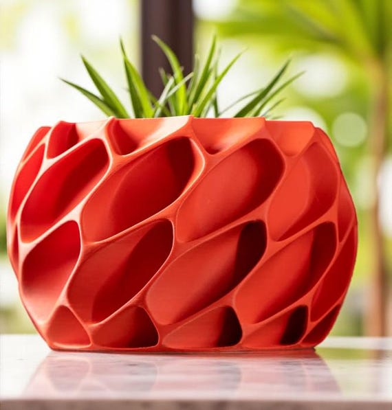 Exo Blumentopf: Moderner geometrischer Sukkulenten Topf