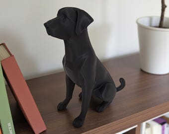 Labrador Dog Statue: Modern Shelf Decor for Dog Lovers