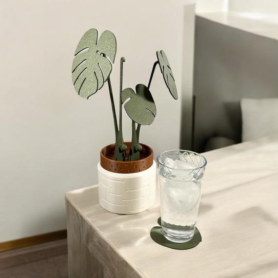 Magnetische Monstera Pflanzen Untersetzer: Cottagecore Kaffee Tisch Dekor -  Etsy sterreich
