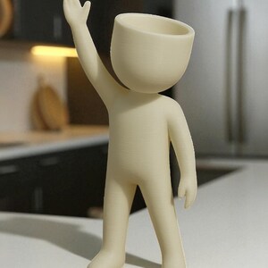 Reaching Figure Suckulent Pot: Unik konstnärlig planteringslåda bild 3