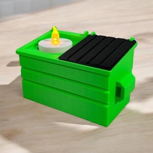Dumpster Fire Tea Light Holder: Edgy Home Decor image 4