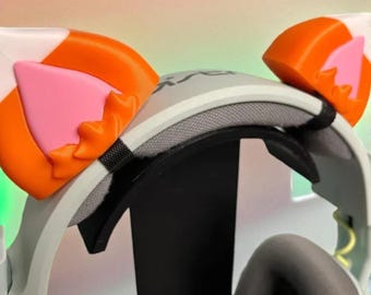 Cartoon Fox Headset Ears: Cosplay Headphone Attachments