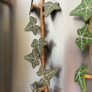 Ivy Leaf Fridge Magnets: Plant Lover Gift, Home Decor image 7