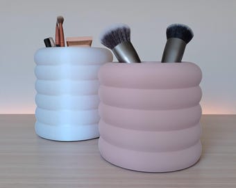 Duo Makeup Brush Holder | Modern Vanity Organizer