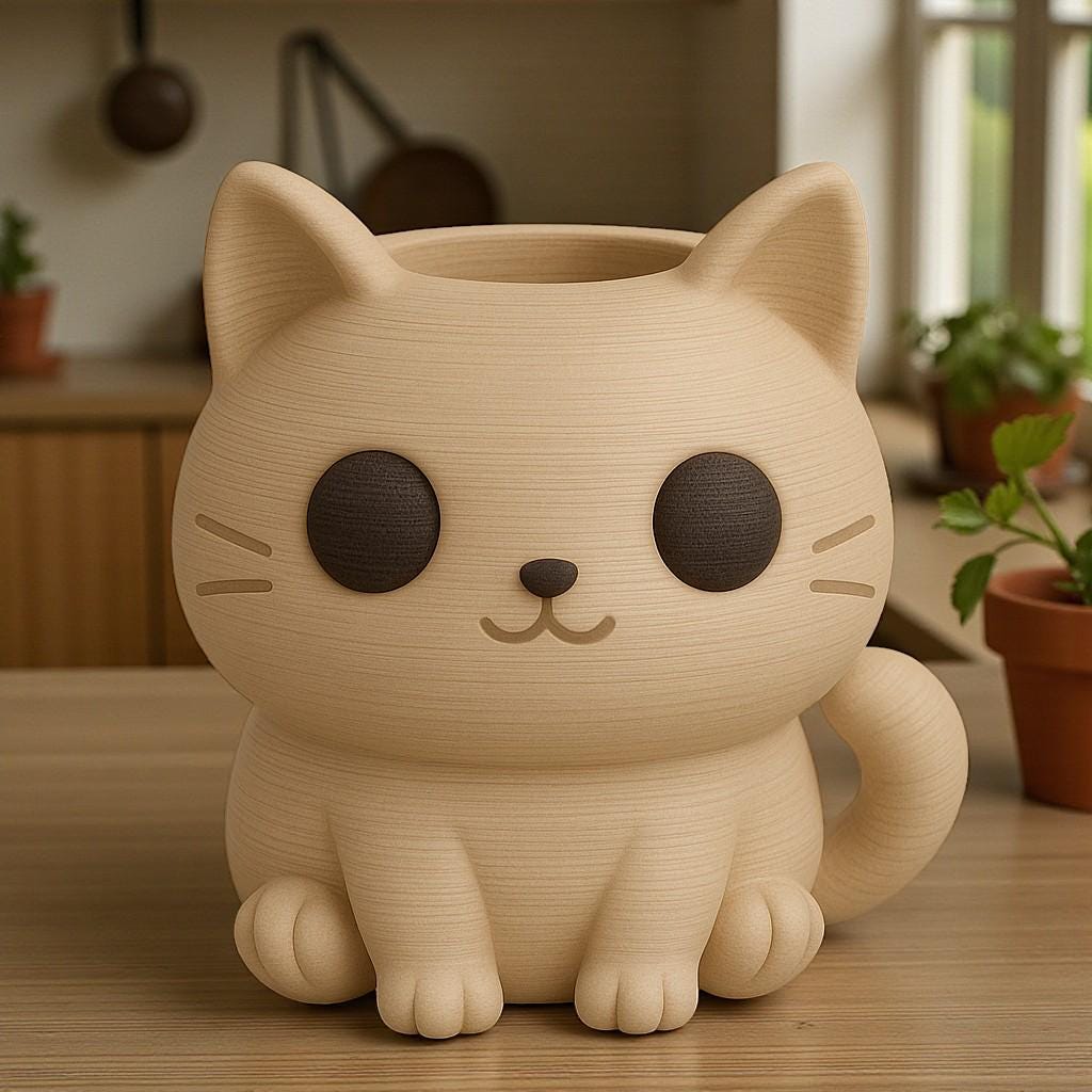 猫型の多肉植物鉢｜愛らしいデスク用植物デコレーション - Etsy 日本