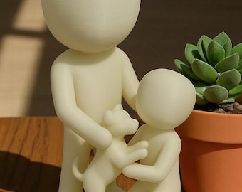 Dog Family Succulent Planter: Charming Dog Lover Decor