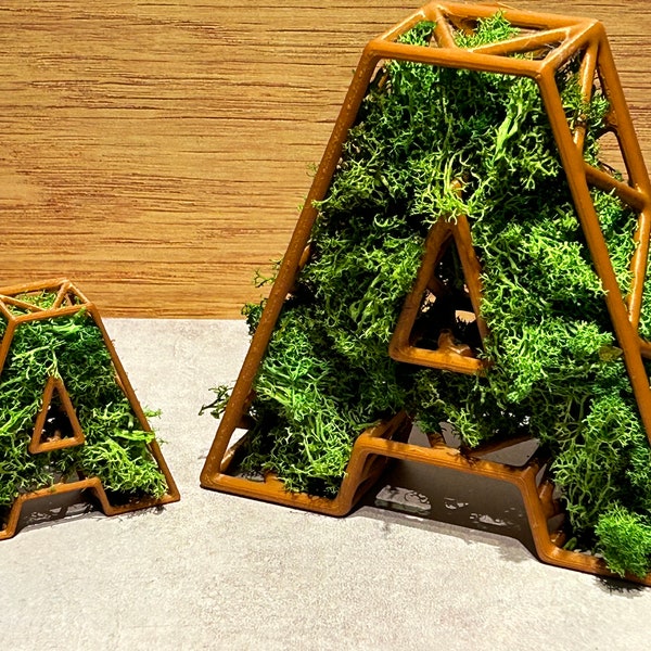 Personalized Moss Initials - Natural Decor