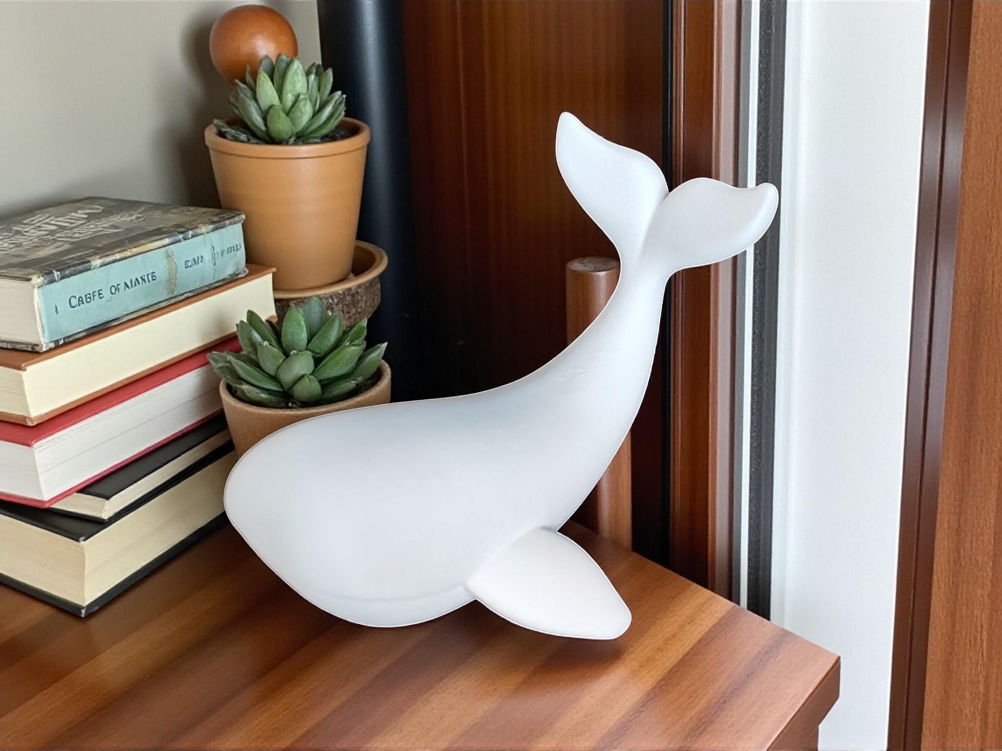 クジラの彫刻 | クジラの棚飾り | 海の動物の置物 - Etsy 日本
