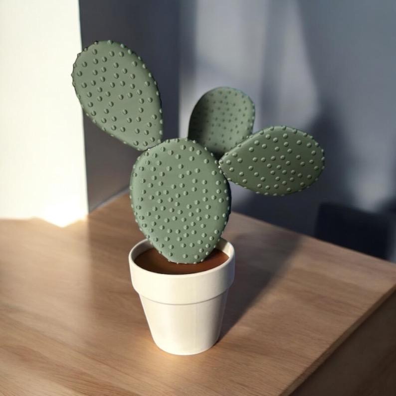 Magnetic Cactus Coaster Set: Quirky Plant Coasters image 2