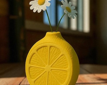 Bloemenvaas citroen: woondecoratie citrus
