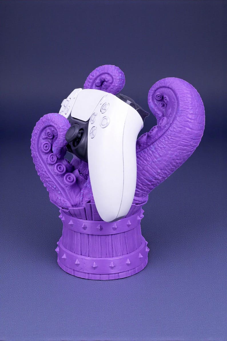 Kraken Tentacle Controller Stand | Gamer Decor image 2