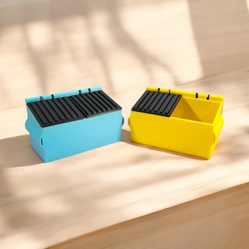 Miniaturowy organizer na biurko w kształcie śmietnika: oryginalny uchwyt na długopisy i ołówki zdjęcie 3