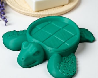 Turtle Soap Dish: Decorative Bathroom Tray for Turtle Lovers