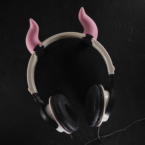 Anime Headset Demon Horns | Cosplay Headset Ears | Horn Headphone Attachments | Anime Gaming Accessories | Demon Horn Ears