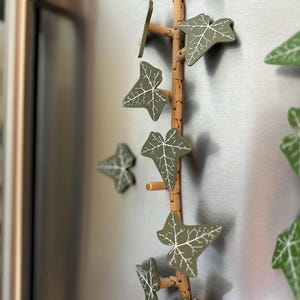 Ivy Leaf Fridge Magnets: Plant Lover Gift, Home Decor image 4