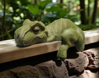 Figura de T-Rex durmiendo / Bonita decoración de estante de dinosaurio