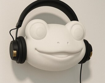 Supporto per cuffie Kawaii Frog / Supporto per cuffie Chibi Gamer