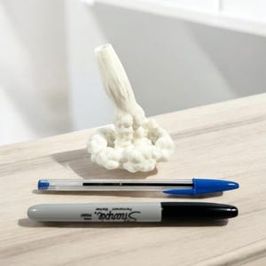 Rocket Launch Pen Holder: Whimsical Desk Organizer image 2