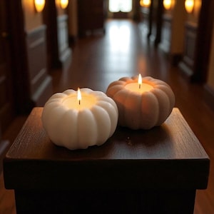 Pumpkin Tea Light Holder: Fall Halloween Thanksgiving Decor