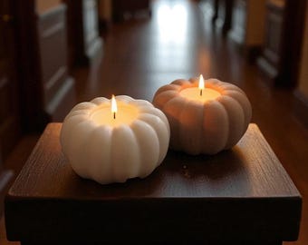 Pumpkin Tea Light Holder: Fall Halloween Thanksgiving Decor