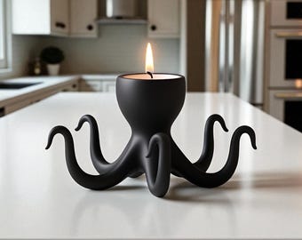 Octopus Tea Light Holder: Nautical Home Decor