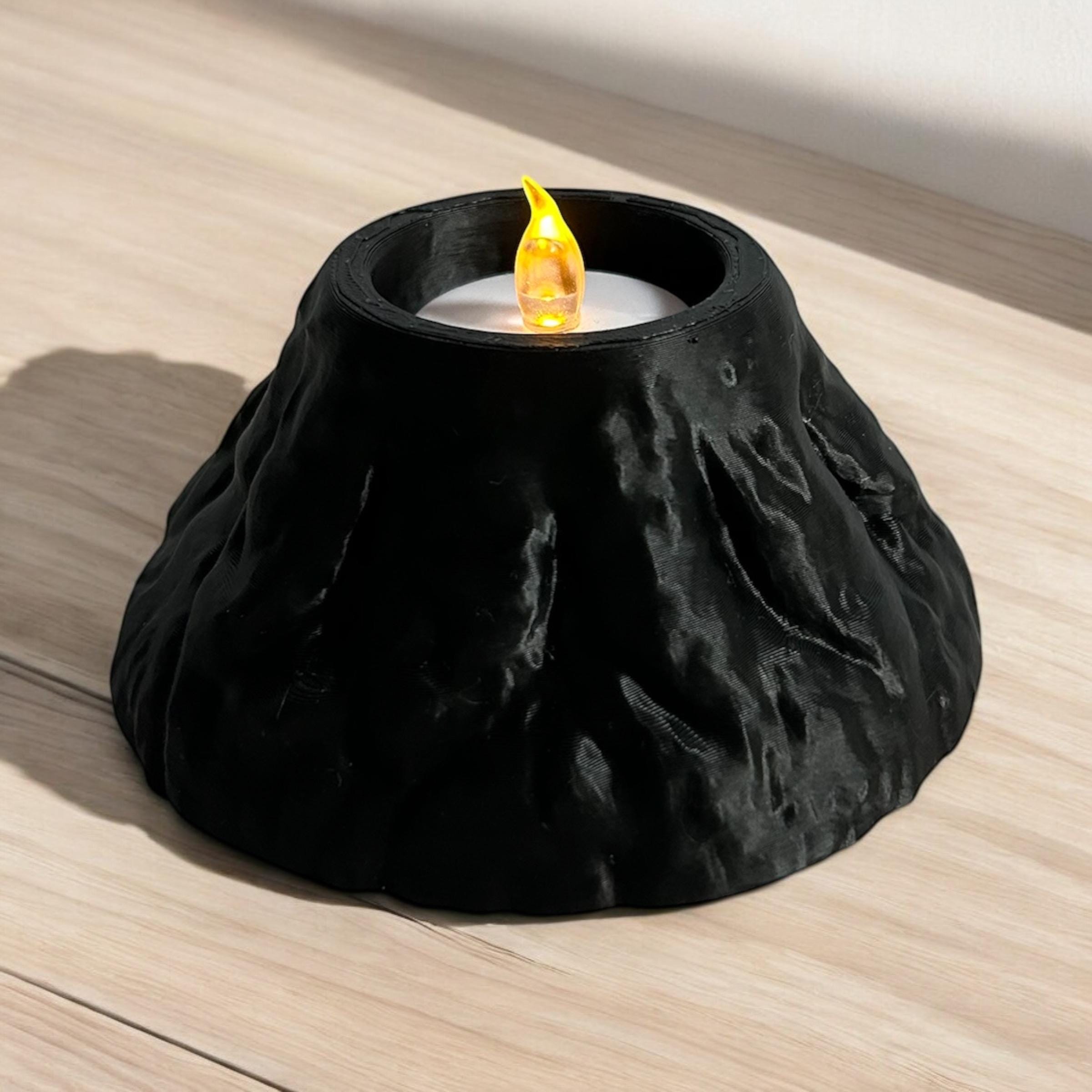 火山ティーライトホルダー：自然からインスピレーションを得た溶岩