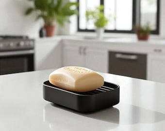 Modern Soap Dish | Minimalist Soap Holder | Sleek Bathroom Decor