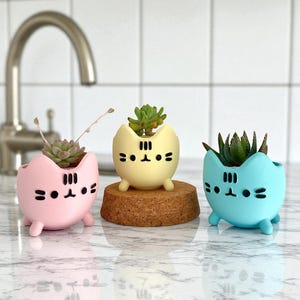 Kitten Planter Pot | Mini Cat Plant Pot | Cute Cat Succulent Planter