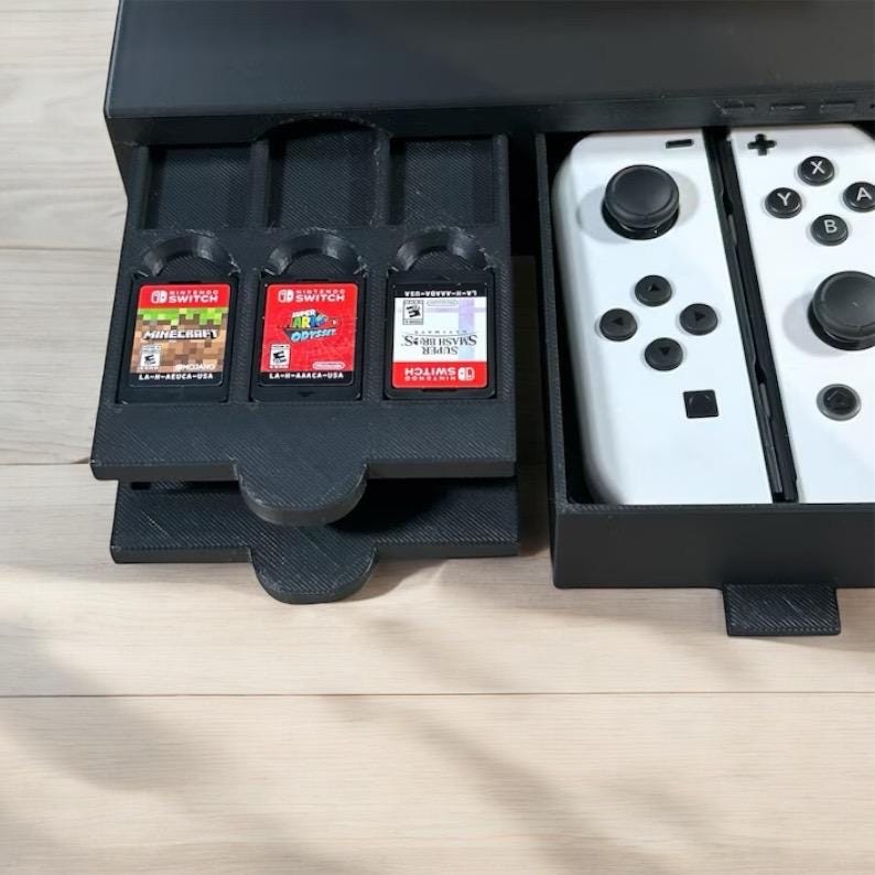 Retro Computer Nintendo Switch Dock: Gaming Console Display & Organizer image 6