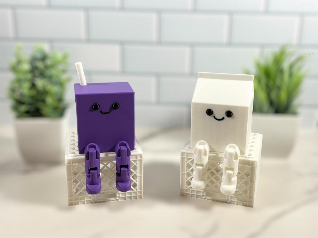 Articulated Mini Desk Toys | Mini Milk Carton Toy, Juice Box Toy ...