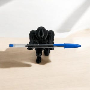 Knight Pen Holder: Medieval Desk Decor, Office Pen Stand image 2