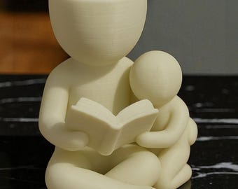 Story Time Sukkulenten Übertopf: Bücherliebhaber Lesetopf
