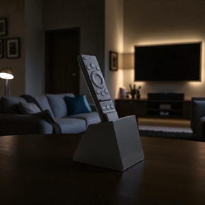 Modern Minimalist TV Remote Stand: Sleek Remote Organizer