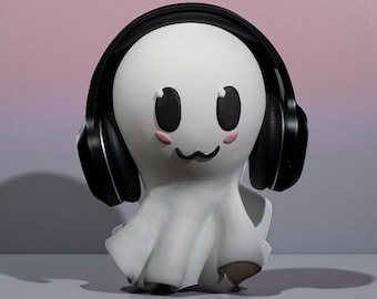 Friendly Ghost Headphone Stand | Cute Ghost Headphone Holder | Fun Desk Decor