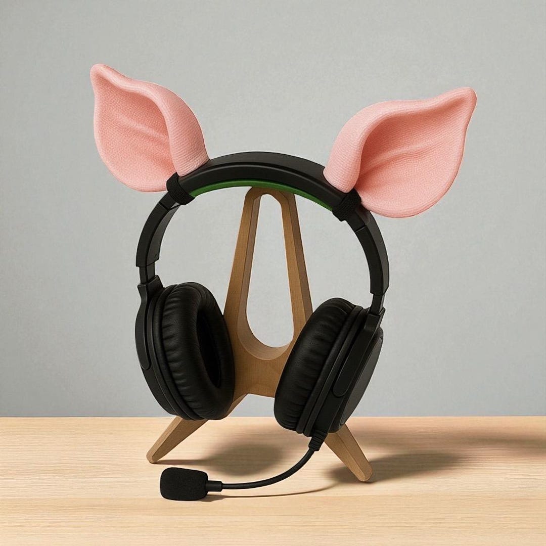 Pig Ear Headset Attachment: Cosplay Headphone Decor - Etsy