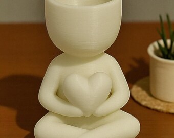 Maceta para suculentas con forma de corazón: un regalo de amor