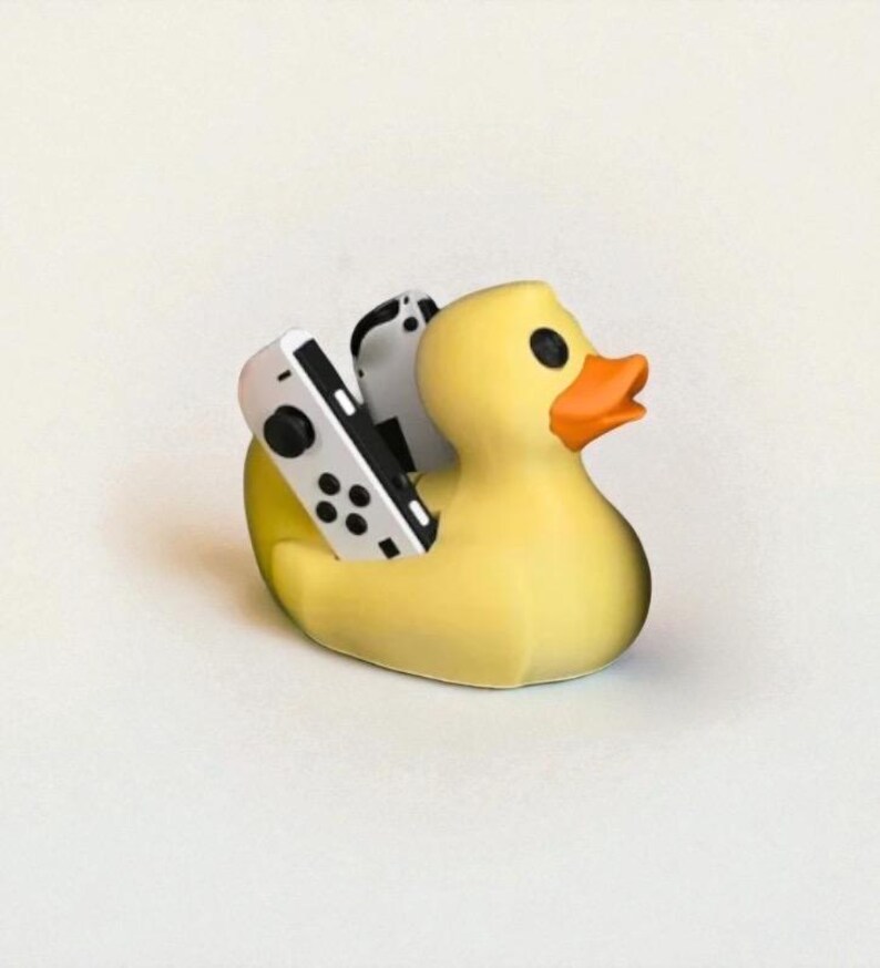 Rubber Duck Joy-Con-hållare | Sött Nintendo Switch-ställ bild 3