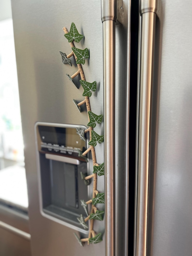 Ivy Leaf Fridge Magnets: Plant Lover Gift, Home Decor image 9
