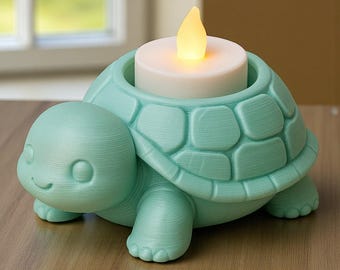 Theelichthouder Turtle Shell | LED-kaarsenplateau Coastal